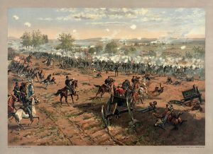 Gettysburg battle scene