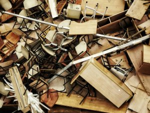 Chaos of desks